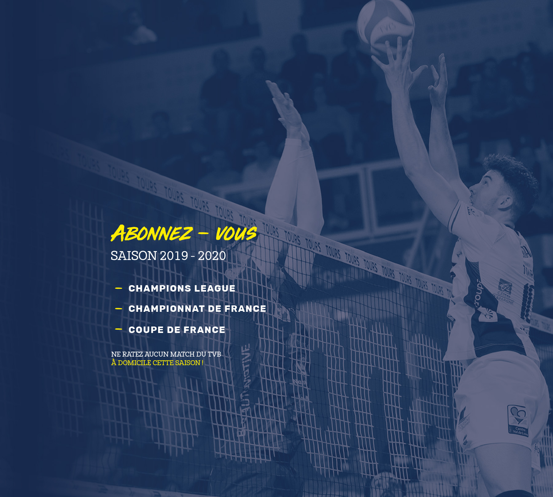 tours volley ball recrutement